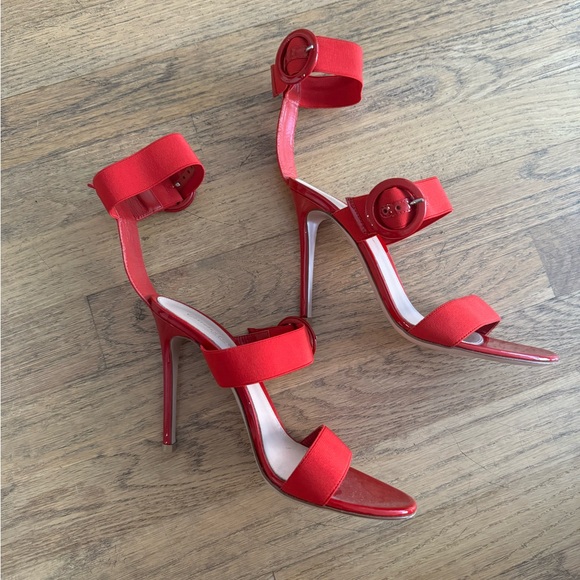 Gianvito Rossi red strappy heels - Picture 2 of 6